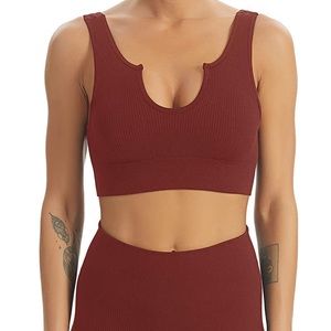 Two Piece Workout Outfit Brown Size L